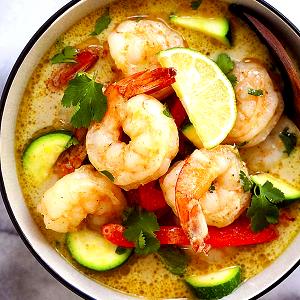 1 serving Thai Green Curry with Shrimp (Small)