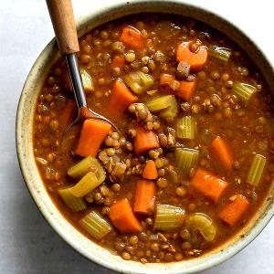 1 Serving Three Lentil Vegetable Soup - Cup