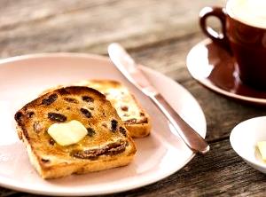 1 Serving Toast (Raisin, Buttered, 1 Slice)