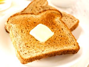 1 Serving Toast (Whole Wheat, Buttered, 1 Slice)