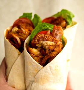 1 Serving Toasted Wrap With Crispy Strip Without Sauce