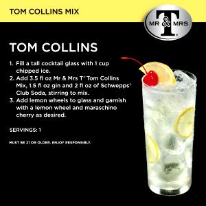 1 Serving Tom Collins Mix