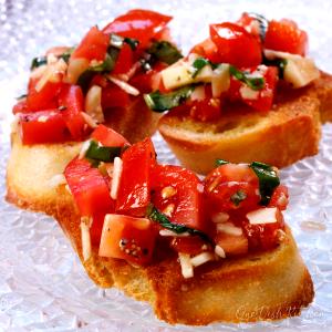 1 Serving Tomato Bruschetta (1/2 Appetizer)