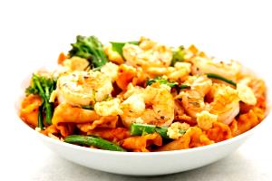 1 serving Tomato Cream Shrimp Campanelle