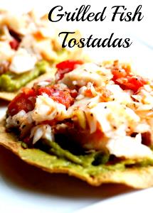 1 Serving Tostada Salad Charbroiled Fish