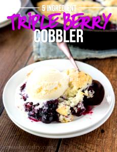 1 Serving Triple Berry Cobbler Muffin