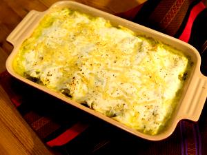 1 Serving Triple Cheese Enchilada With Suiza Sauce