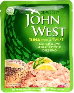 1 Serving Tuna Light Lunch With A Lime & Cracked Black Pepper Dressing