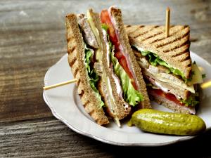 1 Serving Turkey & Bacon Club Sandwich (Sm.)
