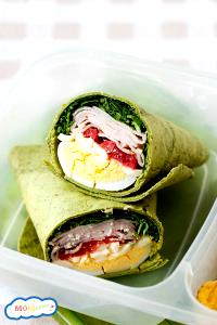 1 Serving Turkey Basil Club Wrap