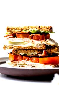 1 Serving Turkey Club Panini
