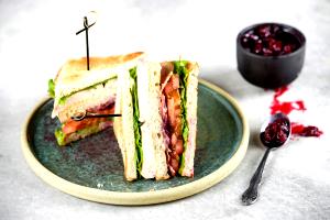 1 Serving Turkey Club Sandwich