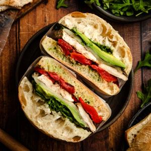 1 Serving Tuscan Turkey On Rosemary Parmesan - Large W/ Cheese & Dressing