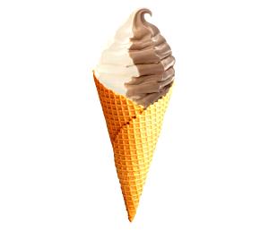 1 Serving Twist Ice Cream/Yogurt - Cone