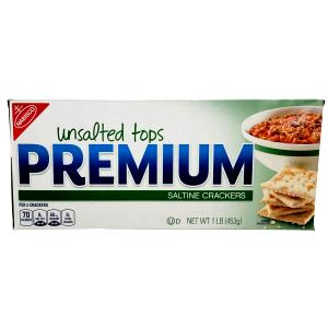 1 Serving Unsalted Tops Crackers