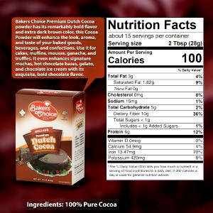 1 Serving Unsweetened Baker