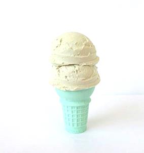 1 Serving Vanilla Cake Cone, Two Scoop