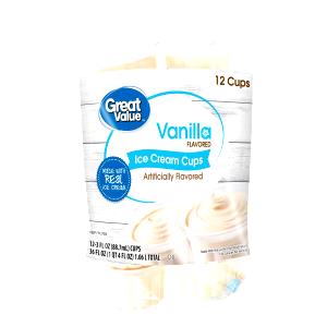 1 Serving Vanilla Ice Cream Cups