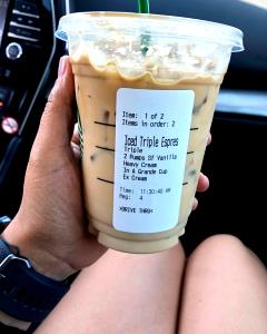 1 Serving Vanilla Iced Coffee, Tall