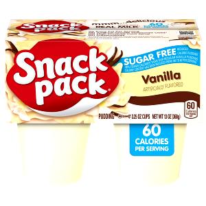 1 Serving Vanilla Pudding Snacks, Sugarfree