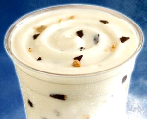 1 Serving Vanilla Twisted Frosty With Nestle Toll House Cookie Doughs