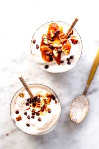 1 Serving Vanilla With Chocolate Turtle Bark Milk Shake, Large