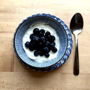 1 Serving Vanilla Yogurt With Blueberries (Low Fat) - Large
