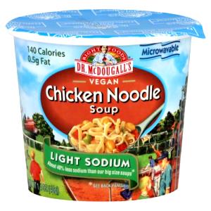 1 Serving Vegan Chicken Noodle Soup - Light Sodium