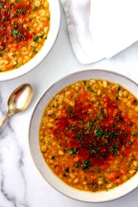 1 Serving Vegan Split Pea Soup With Barley - Fresh Flavor