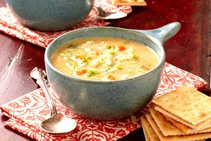 1 Serving Vegetable Cheese Soup