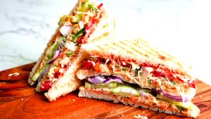 1 Serving Vegetable Club Sandwich (Sm.)
