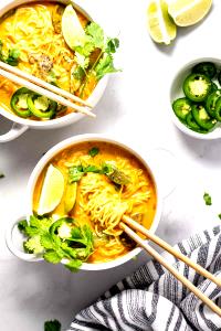 1 Serving Vegetable Curry Ramen Noodle Soup
