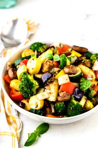 1 Serving Vegetable Medley, With Squash, Court Bouillon