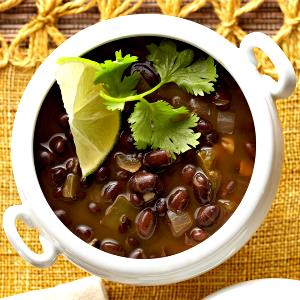 1 Serving Vegetarian Black Bean Soup (Vegan, Low Fat, Gluten Free) - Medium