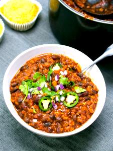 1 Serving Vegetarian Chili (Vegan, Low Fat, Gluten Free) - Large