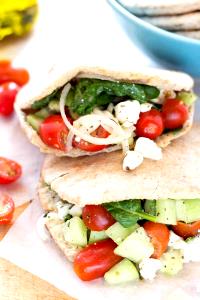 1 Serving Vegetarian Pita Salad Sandwich - Special Request No Dressing