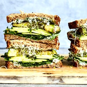 1 Serving Vegetarian Sandwich, 7"
