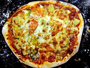 1 Serving Vegetarian Seven Thin Crust Pizza (1/2 Individual)