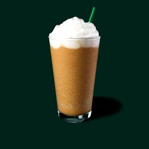 1 Serving Venti - Caffe Vanilla Frappuccino Blended Coffee - No Whip - Soy (US) Milk