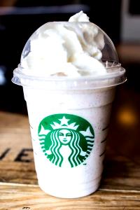 1 Serving Venti - Caffe Vanilla Frappuccino Light Blended Coffee - Nonfat Milk