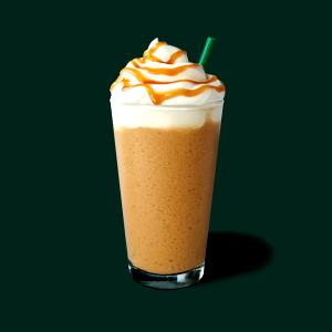 1 Serving Venti - Caramel Frappuccino Blended Coffee - Whip - Nonfat Milk