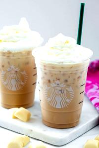 1 Serving Venti - Iced White Chocolate Mocha - Whip - Nonfat Milk