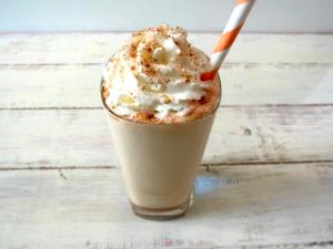 1 Serving Venti - Cinnamon Dolce Frappuccino Blended Coffee - Whip - Nonfat Milk