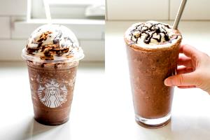 1 Serving Venti - Double Chocolaty Chip Frappuccino Blended Creme - No Whip - 2% Milk