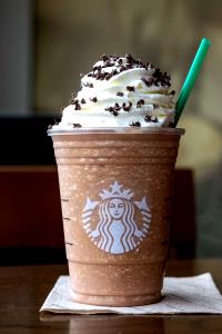 1 Serving Venti - Peppermint Mocha Twist Frappucinno Blended Coffee - Whip - Soy (US) Milk