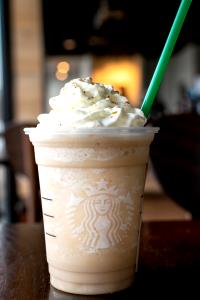 1 Serving Venti - Tazo Chai Frappuccino Blended Creme - No Whip - Whole Milk