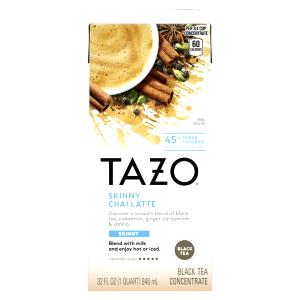 1 Serving Venti - Tazo Chai Tea Latte - Nonfat Milk