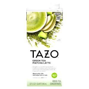 1 Serving Venti - Tazo Green Tea Latte - Whole Milk