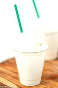 1 Serving Venti - Vanilla Bean Frappuccino Blended Creme - No Whip - Soy (US) Milk