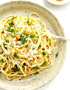 1 Serving Vermicelli - Garlic And Olive Oil Pasta
